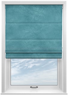Odessa Velvet, Spa - Twist&Fit Roman Blind